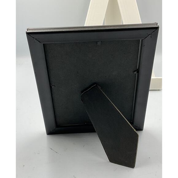 Vintage Standing Photo Frame - Gold Trim, Crackle Finish - Picture 2 of 2